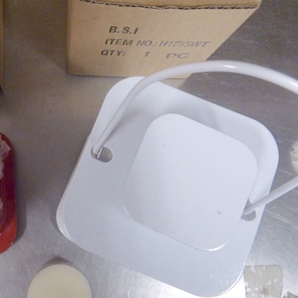 Mini Mission Style Metal and Glass Tea Light Candle Lantern, 5" New in box - Picture 3 of 4